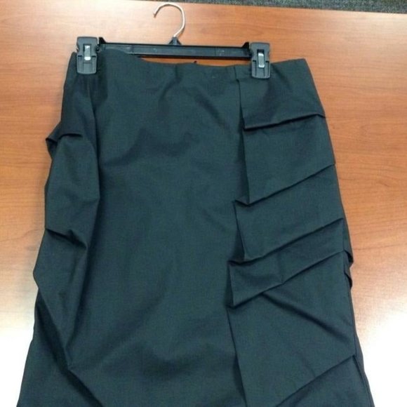 Shin Choi Ruched/pleated Asymmetric Pencil SKirt 4 - Picture 7 of 10